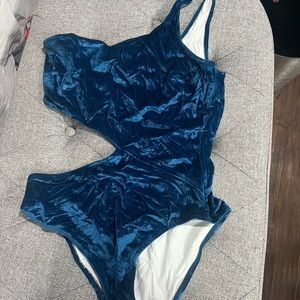 Dark blue bathing suit